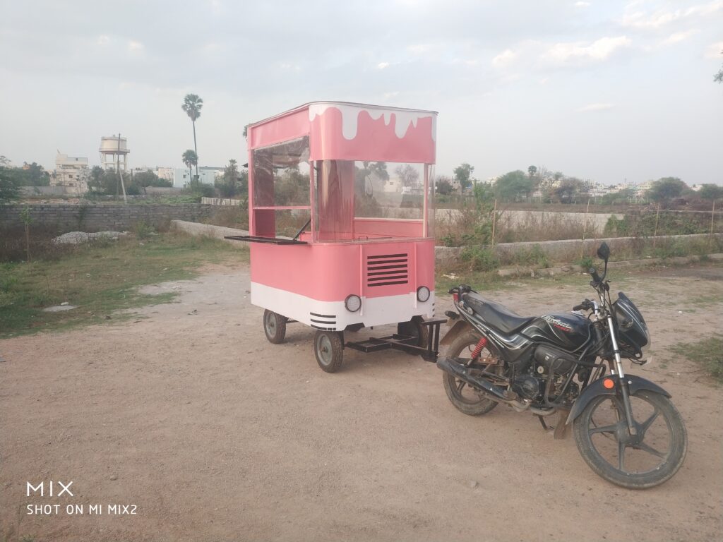 pink bus food truck