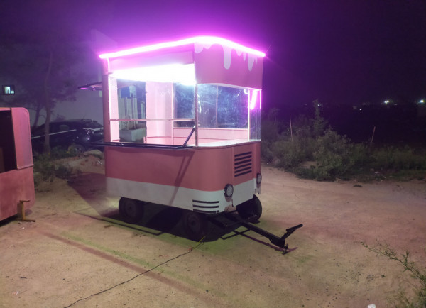 food truck with lighting